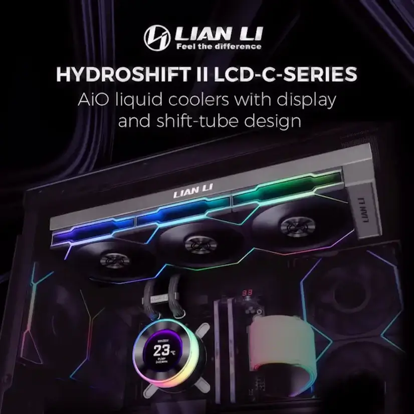 Montaje Refrigeración Líquida LIAN LI Hydroshift II LCD Gaming PC Torrelaguna